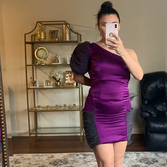 IvaNova “wet” silk mini dress - Picture 2 of 8